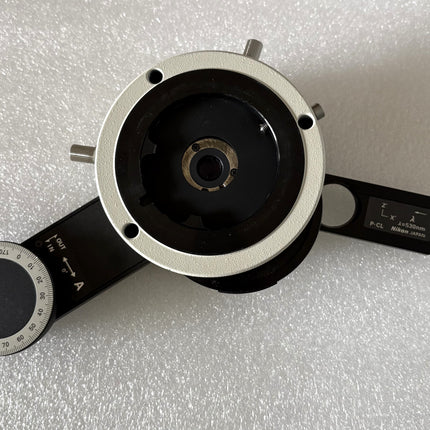 Nikon Pol Microscope P-I Intermediate Tube W/Analyzer-NC W/P-CL Quarter Wave Tint Plate