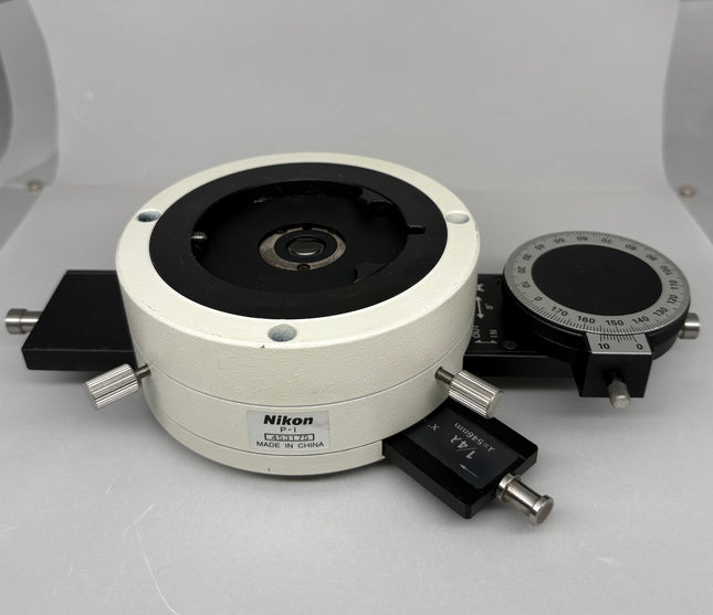 Nikon Pol Microscope P-I Intermediate Tube W/Analyzer-NC W/P-CL Quarter Wave Tint Plate