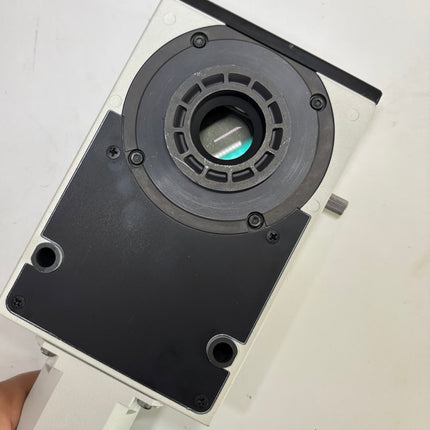 Nikon Microscope Y-THF Teaching Unit Face to Face viewed from the top showing optical components and connectors.