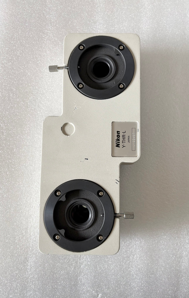 Nikon Microscope Y-THR-L Multiview Teaching Unit Side by Side Type L top view with dual eyepieces