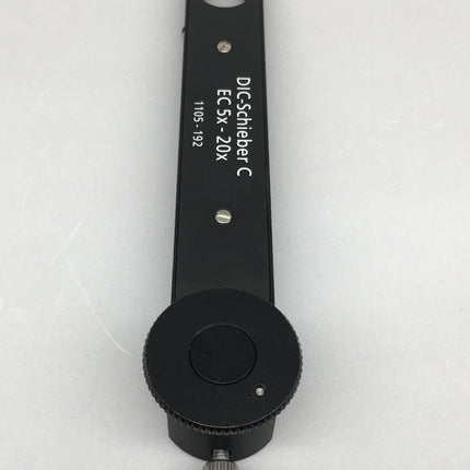 Zeiss C-DIC slider 6x20 for EC EPN 5x-20x/LD EC EPN 20x-50x/EC EP 5x-100x 1105-192 rotary slide-in DIC prism