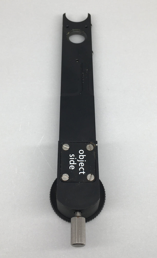 Zeiss C-DIC slider 6x20 for EC EPN 5x-20x/LD EC EPN 20x-50x/EC EP 5x-100x 1105-192 object side view with rotary adjustment mechanism.