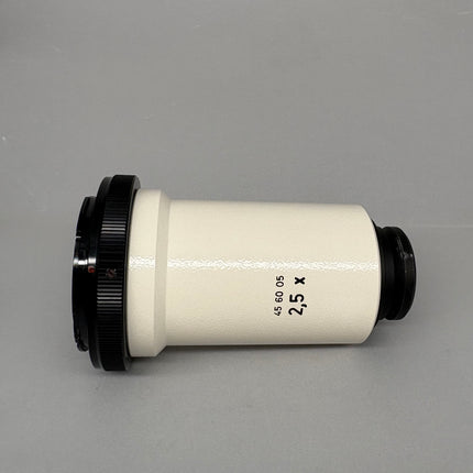 Zeiss 2.5x DSLR Camera Adapter Tube 456005 side view illustrating the connector for single lens reflex cameras.