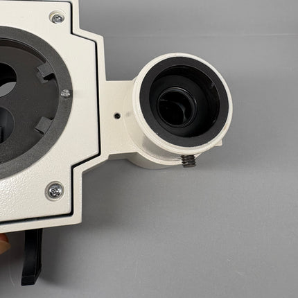 Zeiss Phototube 455080 for stemi SV6/SV11 Microscopes close-up view of the optical connection.