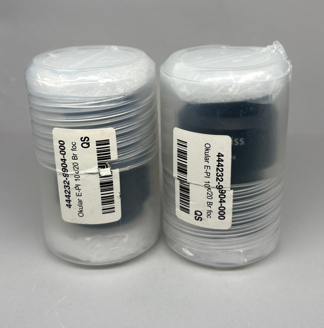 Pair Of Zeiss Microscope Eyepieces E-PI 10x/20 444232-9904-000 in packaging