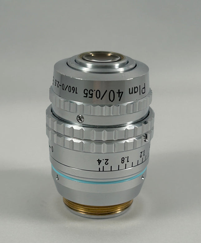 Nikon Plan 40x 0.55 ELWD 160/0-2.5 Correction Collar Finity Microscope Objective