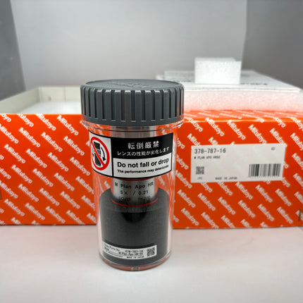Mitutoyo M Plan APO HR 5x0.21 f=200 Microscope Objective 378-787-16 Brand new with packaging