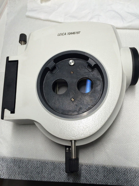 Leica Stereo Microscope Dual Video Photo Tube HD Camera Port 10446197