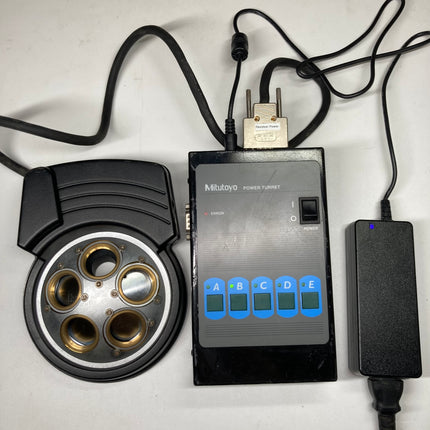 Mitutoyo Electric Turret Nosepiece 378-713K w/ Power Turret 