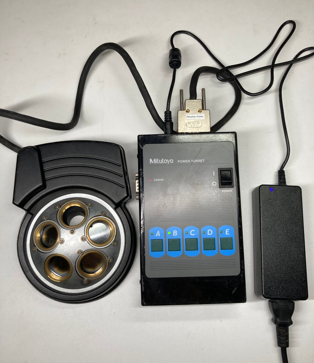 Mitutoyo Electric Turret Nosepiece 378-713K w/ Power Turret 