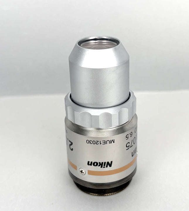 Nikon EPI T Plan 2.5x0.075 OFN25 WD6.5 MUE12030 Microscope Objective