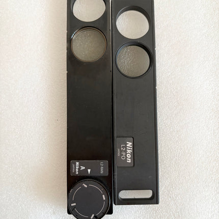 Nikon Microscope Reflected Light Polarizer Rotatable Slider L2-RAN & L2 -PO