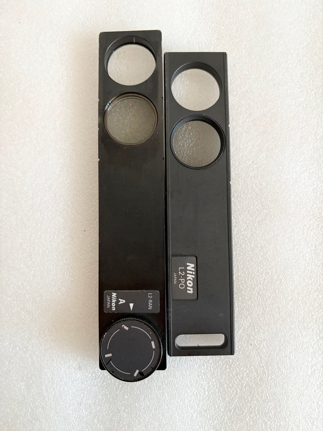 Nikon Microscope Reflected Light Polarizer Rotatable Slider L2-RAN & L2 -PO
