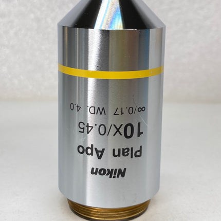 Nikon Plan Apo 10x/0.45 ∞/0.17 WD4.0 Eclipse Microscope Objective M25