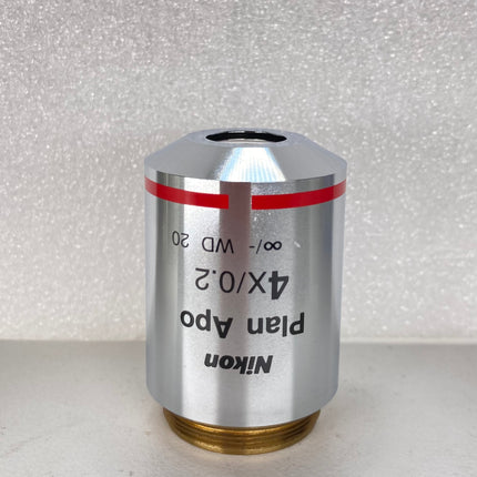 Nikon Plan Apo 4x/0.2 ∞/- WD 20 Eclipse Microscope Objective M25