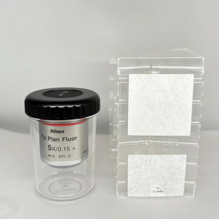 New Nikon TU Plan Fluor 5X/0.15 OFN25 WD18 BD M32mm MUE42050 Microscope Objective