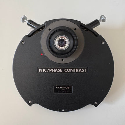 Olympus Microscope NIC Nomarski DIC/PHASE CONTRAST Universal Condenser for BH2 in fully working condition
