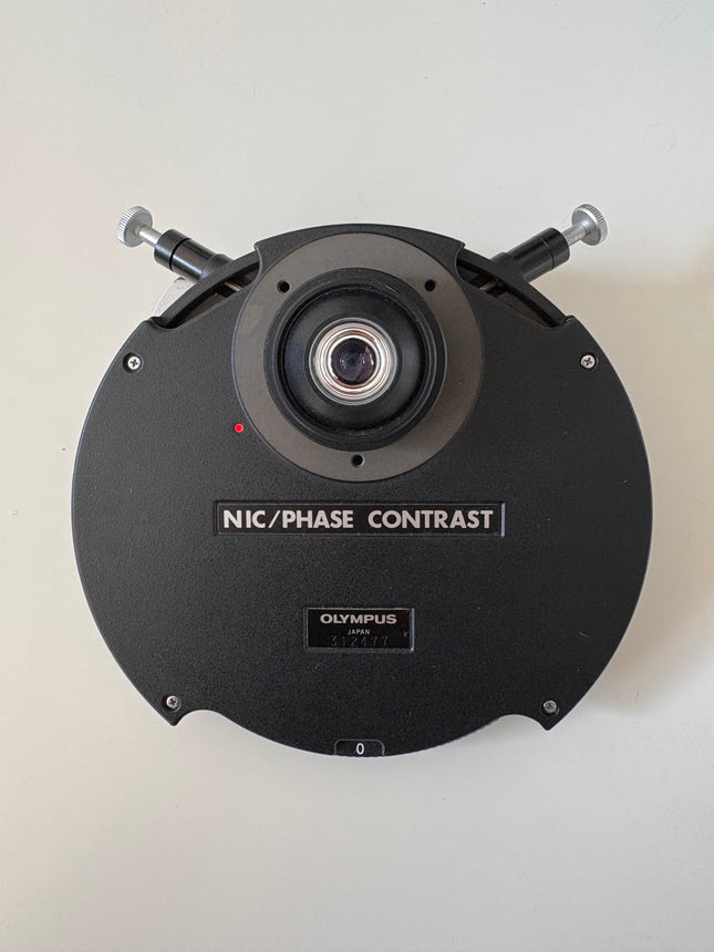 Olympus Microscope NIC Nomarski DIC/PHASE CONTRAST Universal Condenser for BH2 in fully working condition