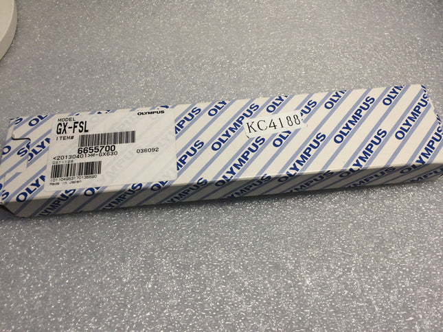 Olympus Microscope GX- FSL Fliter Slider For GX packaging image with product details and barcode.