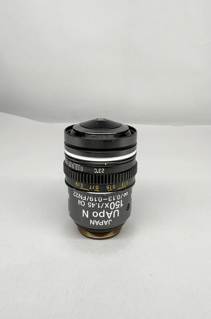 Olympus UApo N 150x/1.45 Oil ∞/0.13-0.19 /FN22 Microscope Objective TIRF UIS2