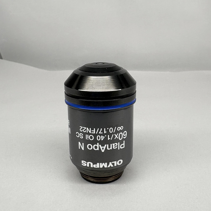 Olympus PlanApo N 60x1.40 Oil SC ∞/0.17 UIS2 A-Line Objective product image.