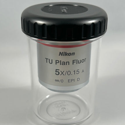 Nikon TU Plan Fluor 5X/0.15 OFN25 WD18 BD MUE42050 M32 Thread Microscope Objective
