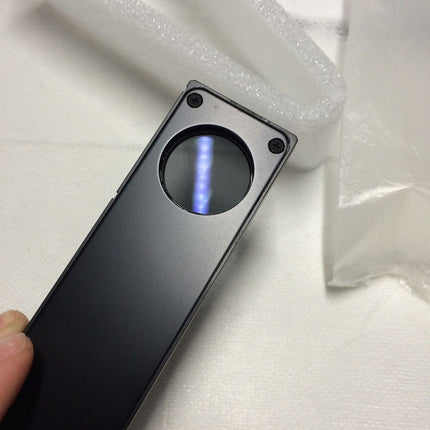  Olympus Microscope Polarizer Slider U-AN360 new in box shown in close-up view, highlighting optical condition.