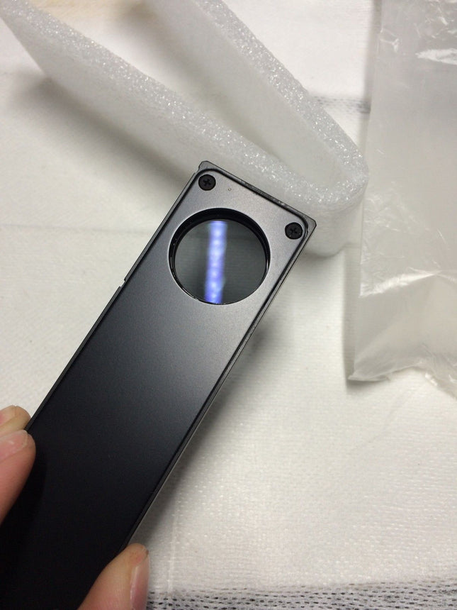  Olympus Microscope Polarizer Slider U-AN360 new in box shown in close-up view, highlighting optical condition.