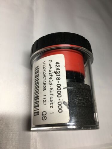 Zeiss Microscope Darkfield Condenser Top Lens DF1.2-1.4 424218 Dunkelfeld